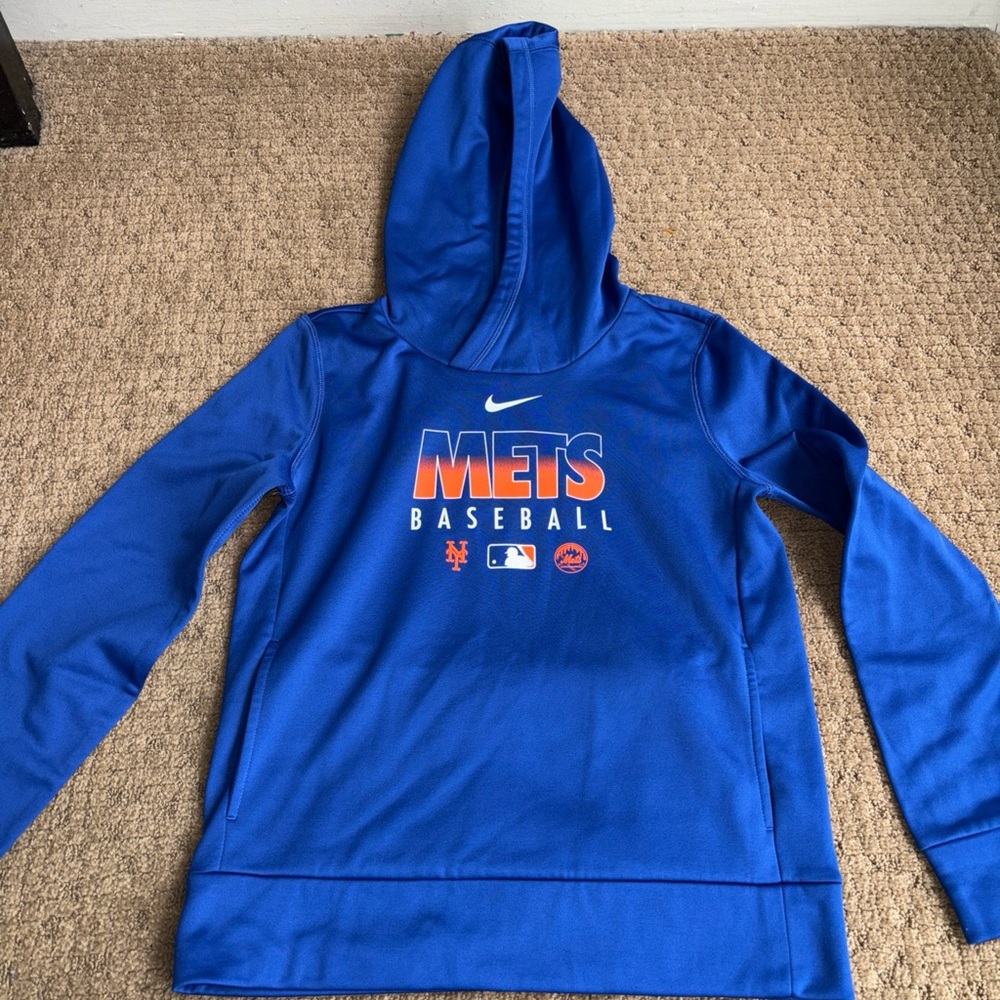 Nike NY Mets Baseball Royal Blue Hoodie men’s size small MLB